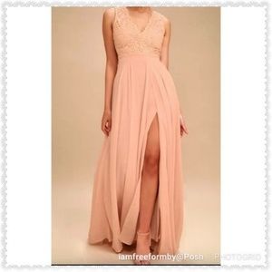 Lulus "Do Re Mi" Blush Pink Lace